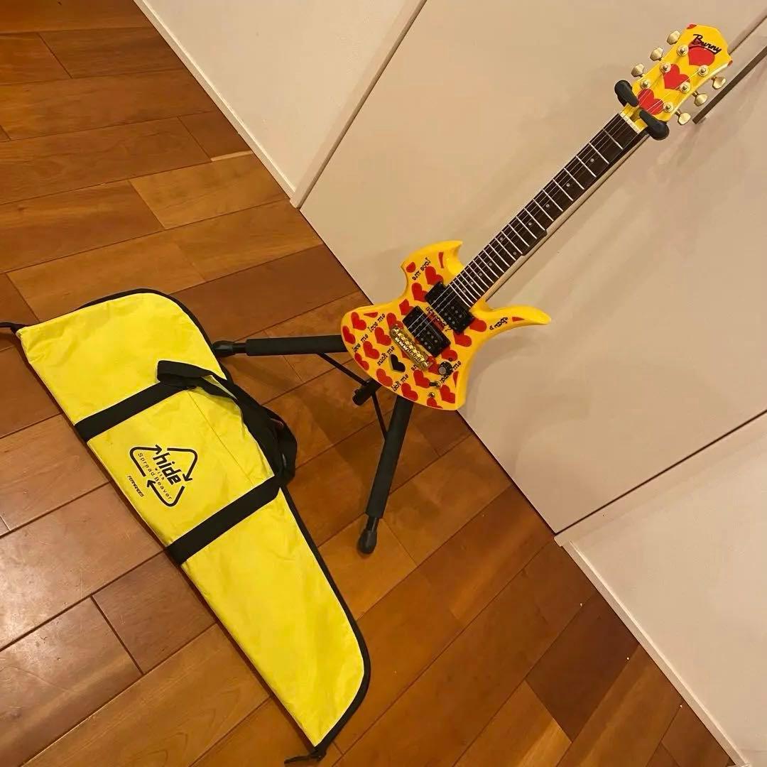 美品★BURNY Fernandes hide イエローハートJr. ミニギター