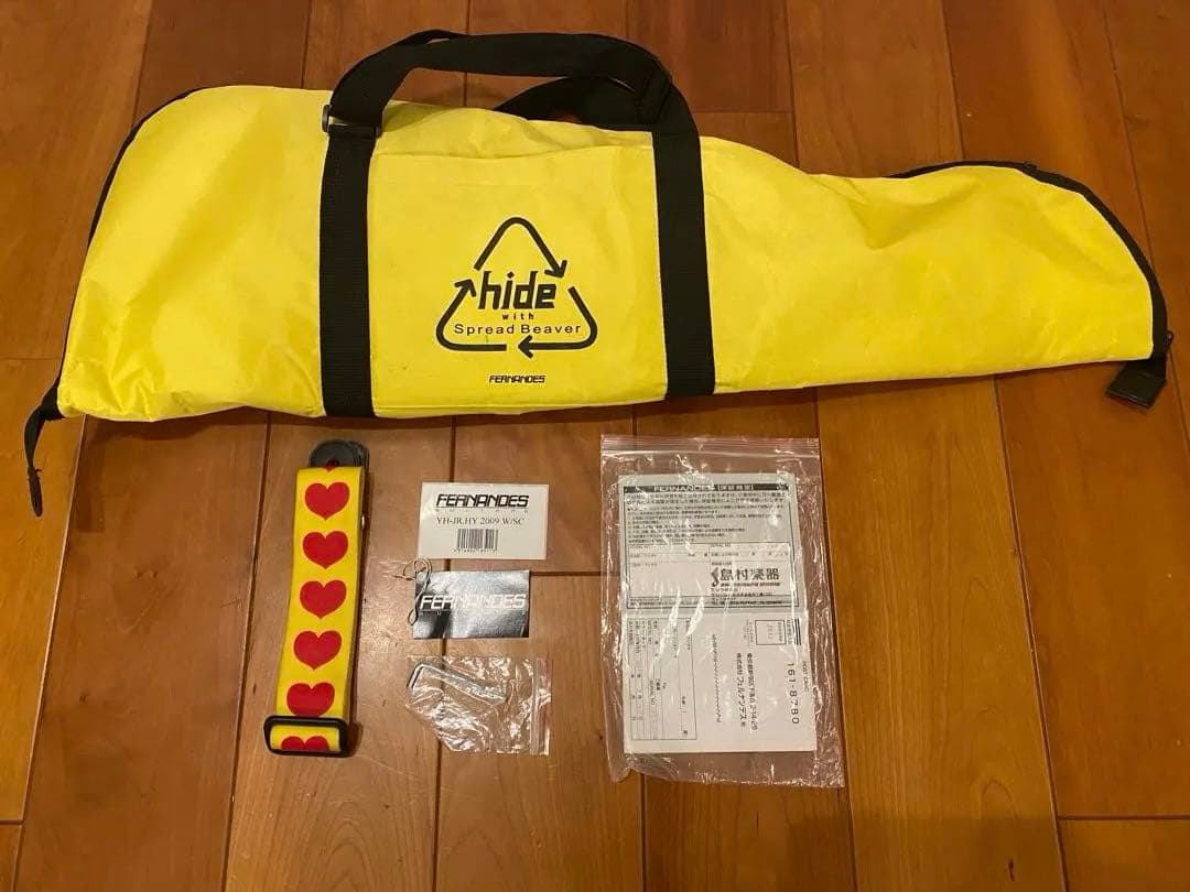 美品★BURNY Fernandes hide イエローハートJr. ミニギター