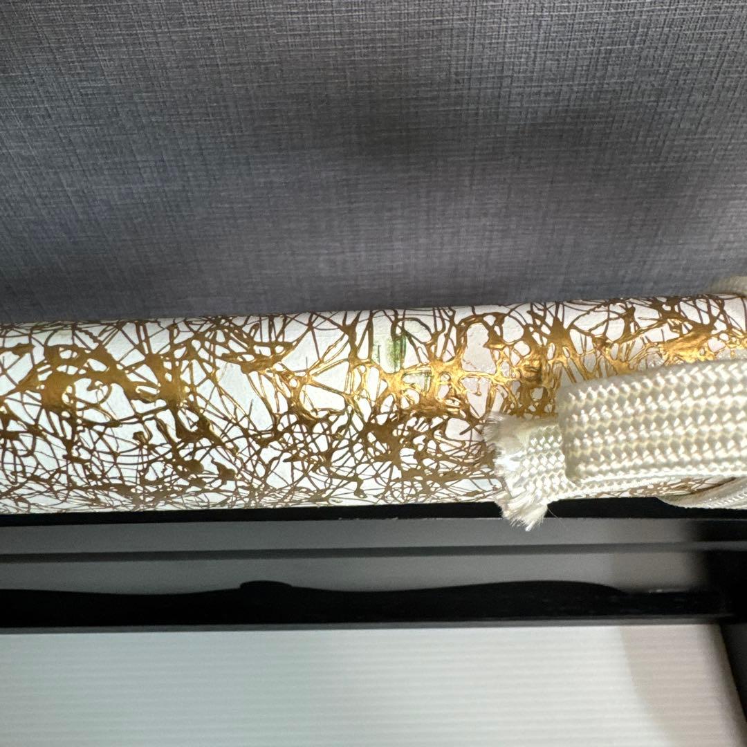 模造刀　大小セット　白金雲　台座付き