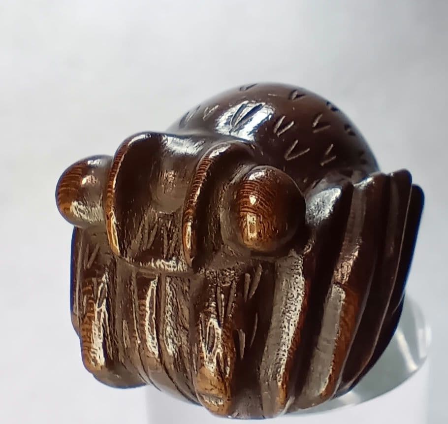 柘植彫 根付 「伊勢海老」 江戸時代