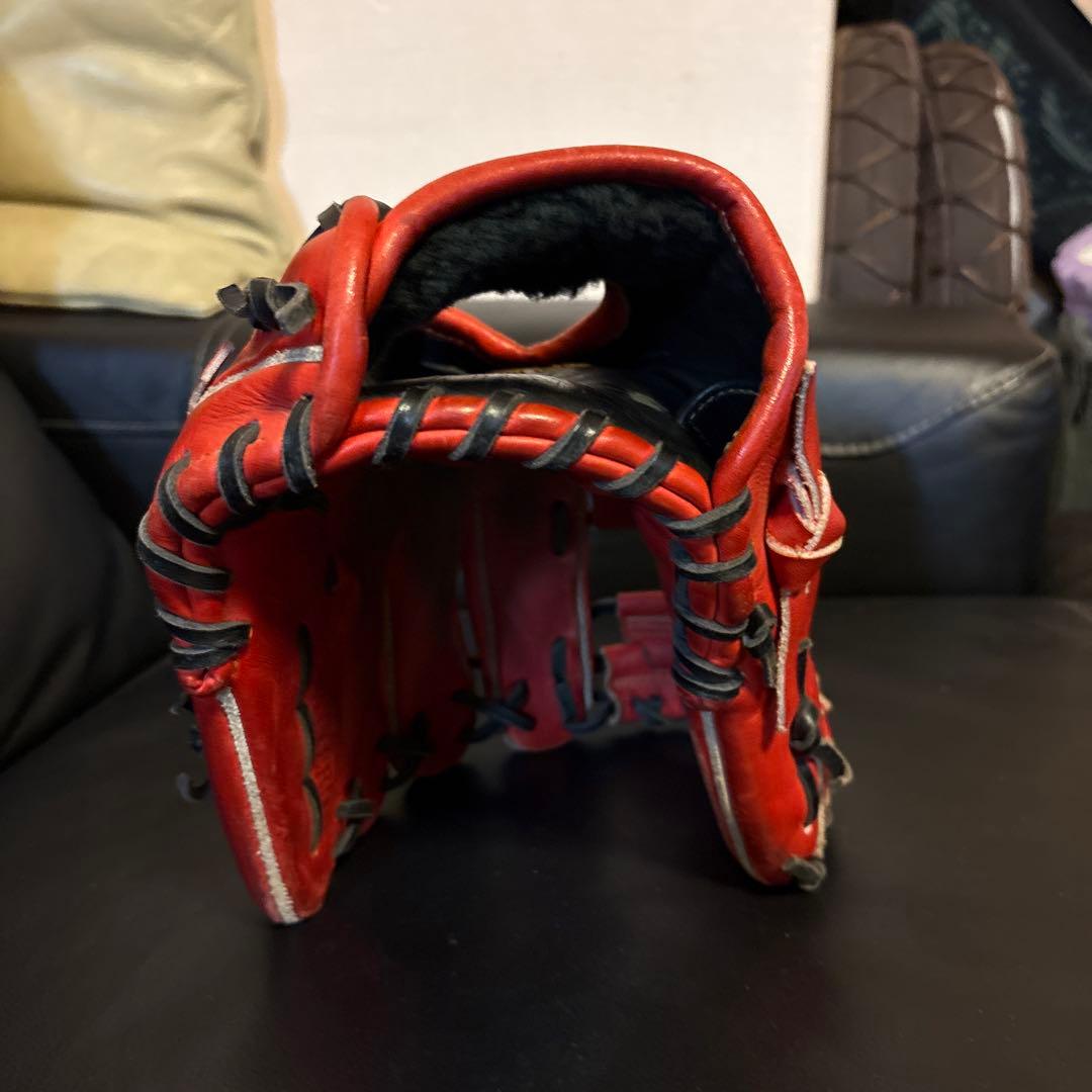 ZETT PROSTATUS 硬式グローブ 赤