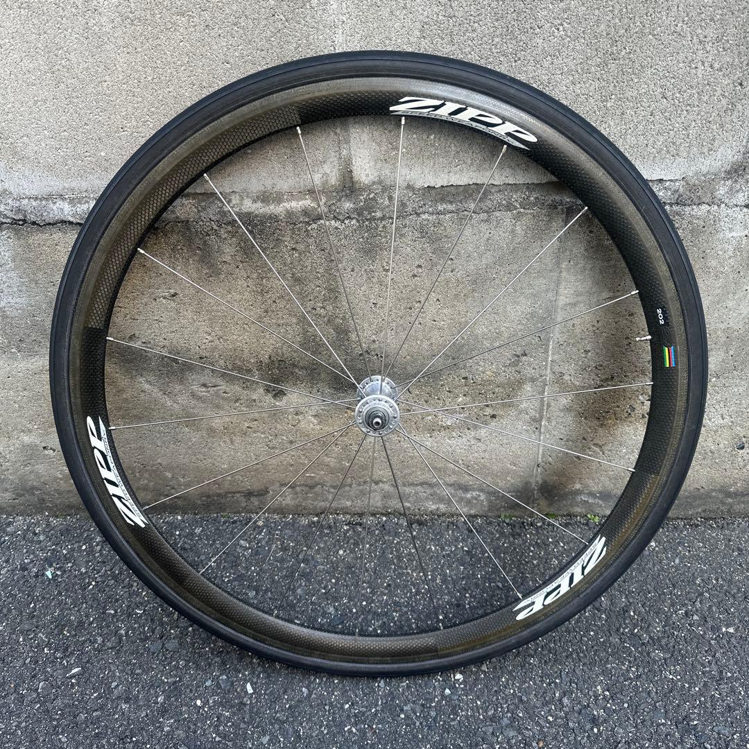 zipp 202 フロントホイール　チューブラー　ロードバイク　ピストバイク