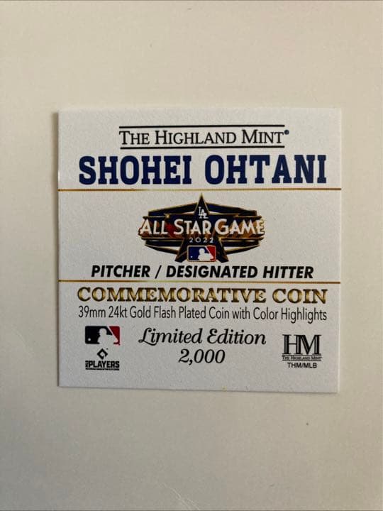 新品限定品　2022 MLB 大谷翔平　メダル