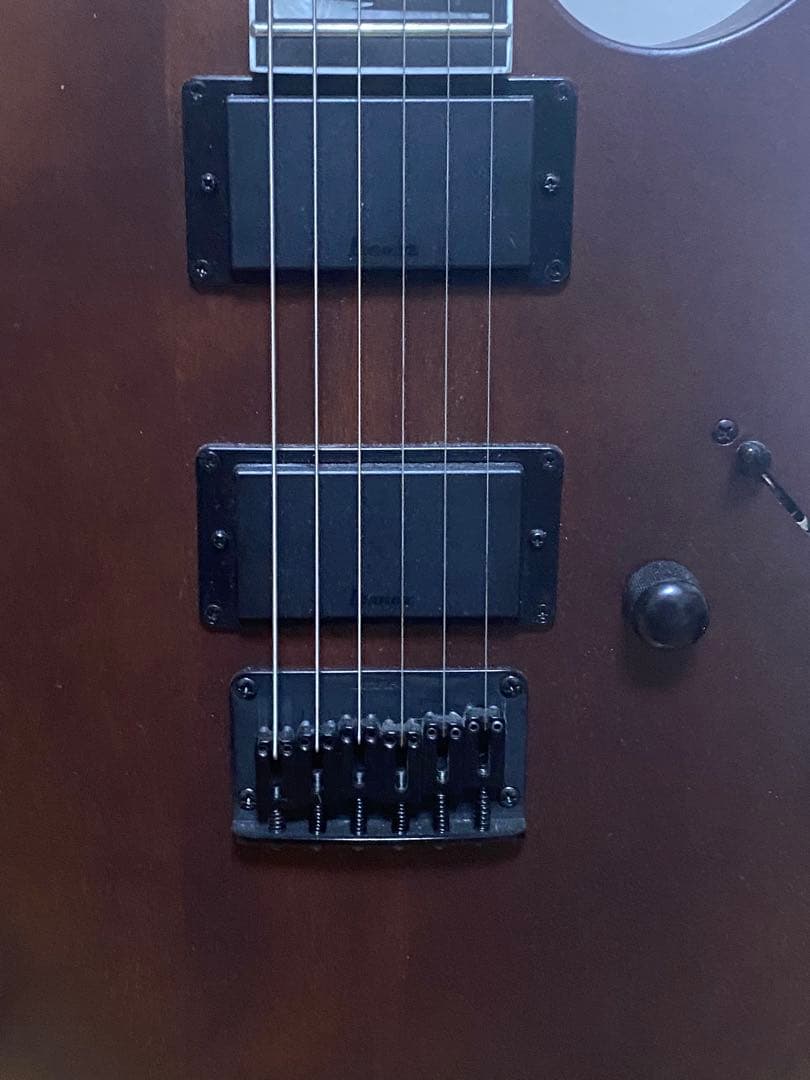 エレキギター ブラウン 24フレット ハムバッカー
