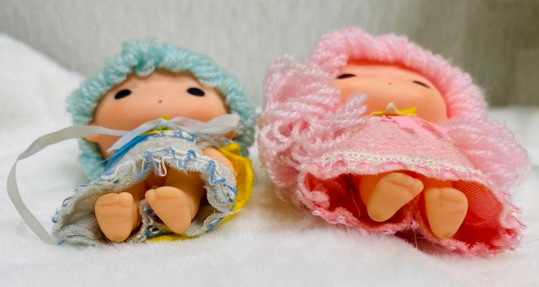 【昭和レトロ】サンリオ　リトルツインスターズ　キキララ　ソフビ　人形　ドール