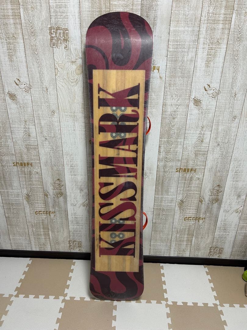 KISSMARK スノーボード 赤黒波模様