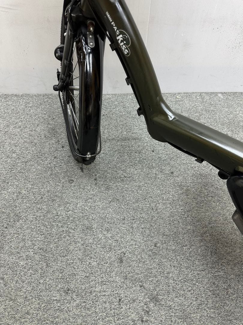 Yamaha パスKISS チャイルドシート付き電動自転車　大型フロントカゴあり