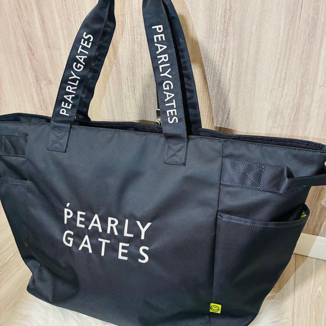 新品未使用　パーリーゲイツ　ロッカーバッグ　ロゴ総柄　ニコちゃん　PG 大容量