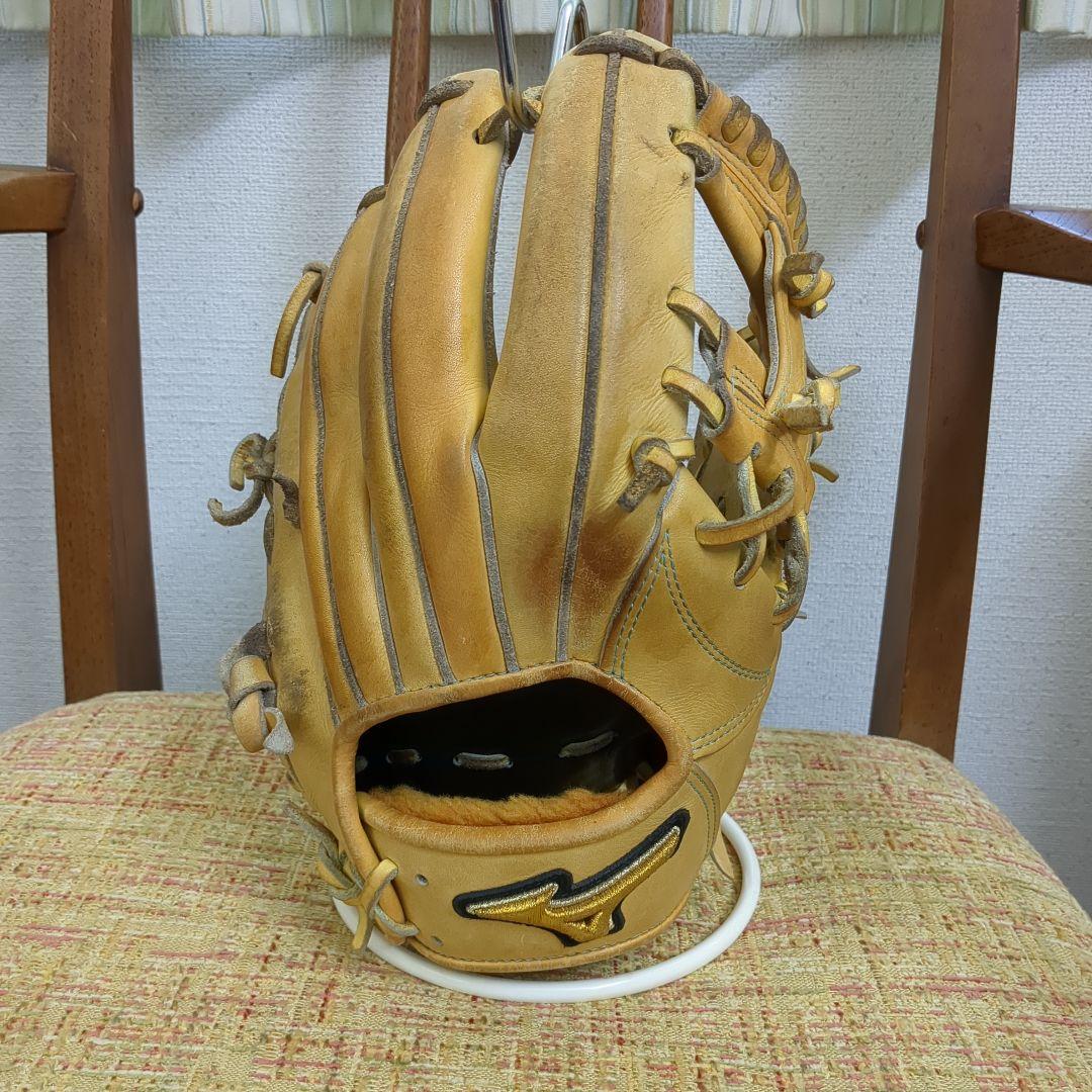 HAGA JAPAN 内野用 ミズノプロ 硬式用グローブ イエロー