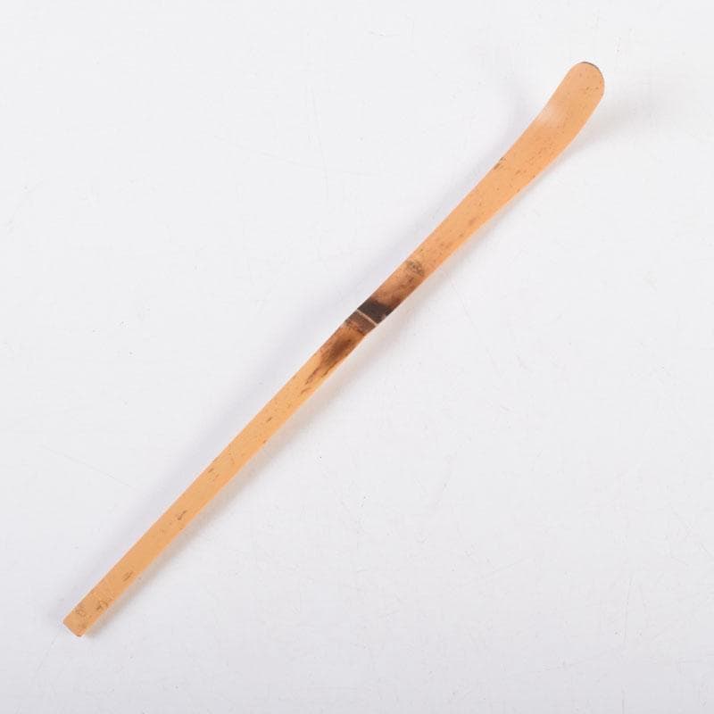 茶道具　影林宗篤作　茶杓　銘「丹頂」　前大徳　福本積應書付　共筒共箱　V8689