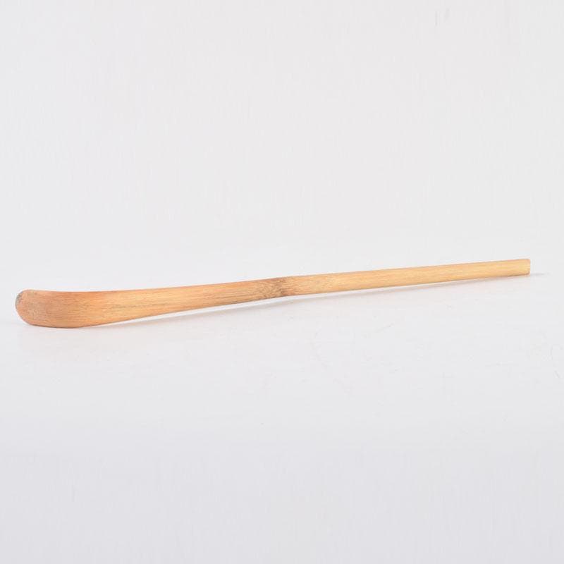 茶道具　影林宗篤作　茶杓　銘「丹頂」　前大徳　福本積應書付　共筒共箱　V8689