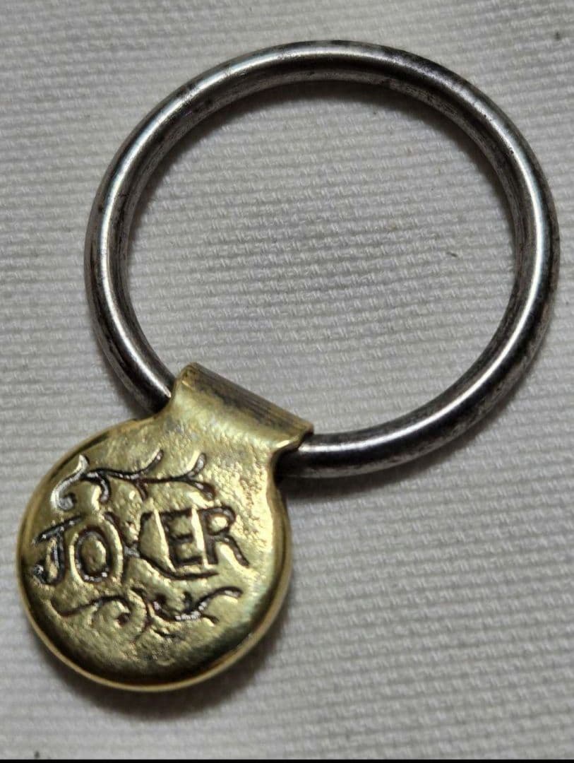 1883年 米国製 ビンテージ ブラス キーホルダー