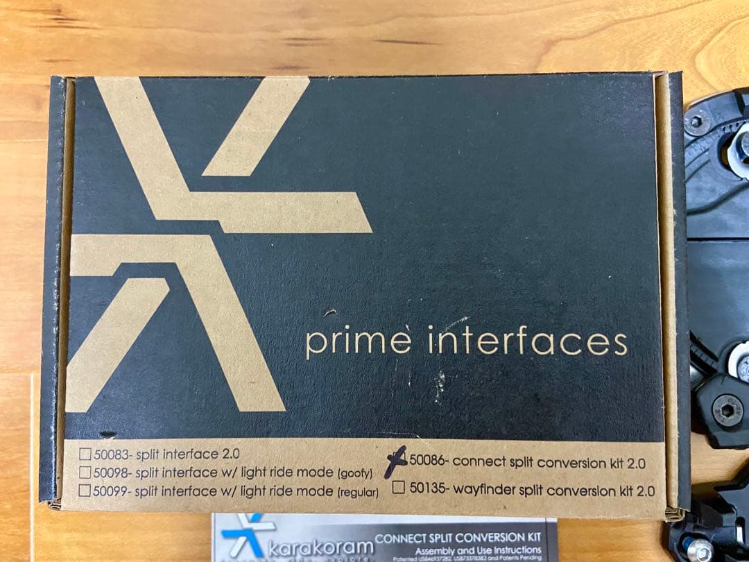Karakoram カラコラム スプリットボード用 インターフェイスセット　美品
