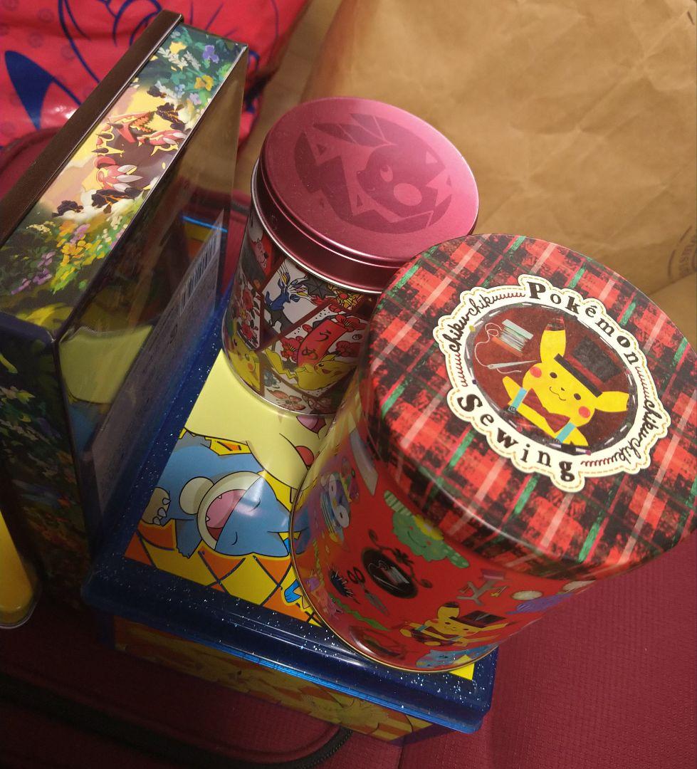 ポケモン　空き缶　空缶　お菓子缶　ケース　　　 クッキー缶　非売品　ボックス