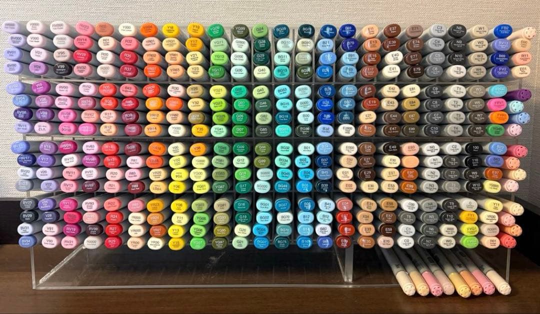 コピックスケッチ371本（全色＋13本）コピックチャオ21本、合計392本