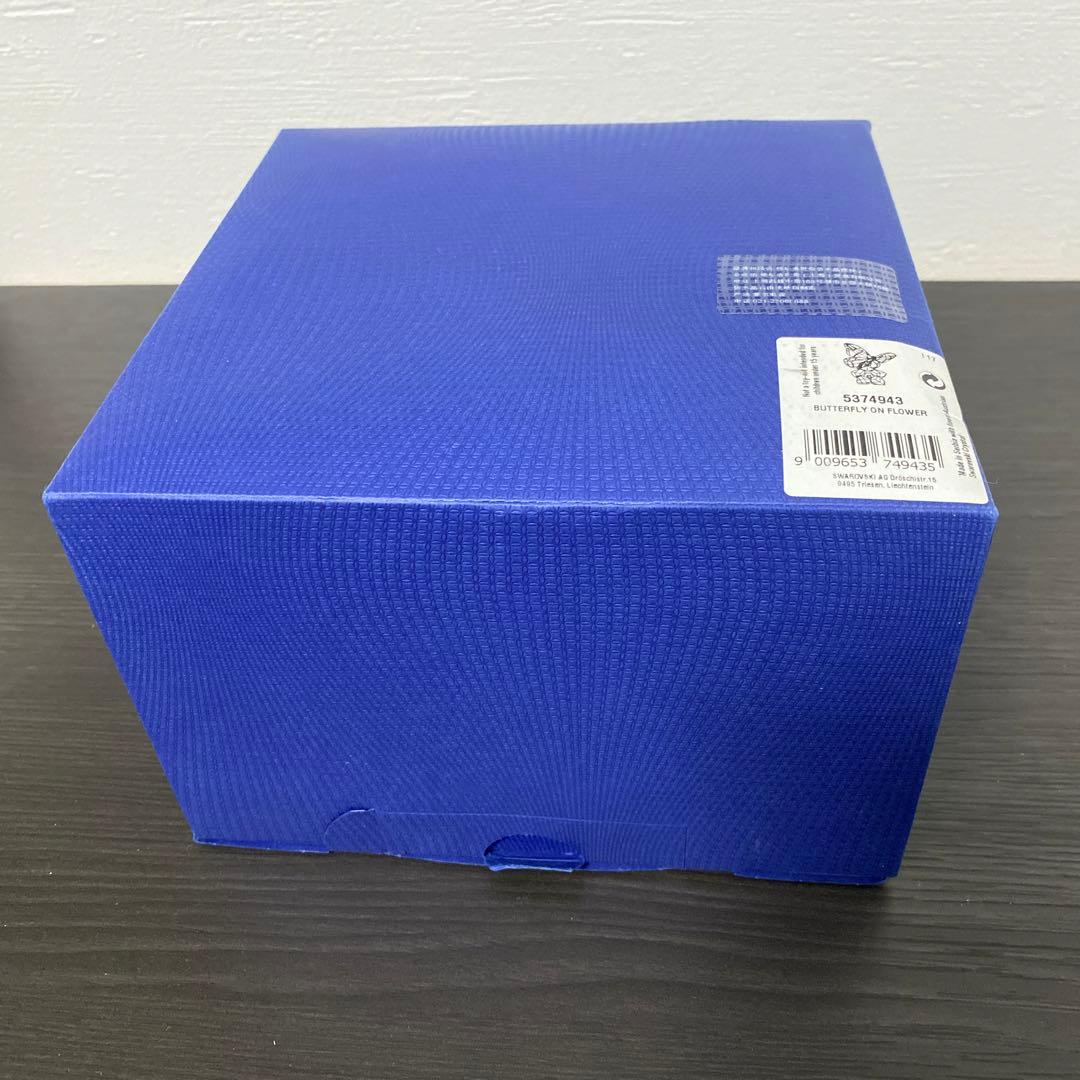 スワロフスキー★バタフライと花　置物