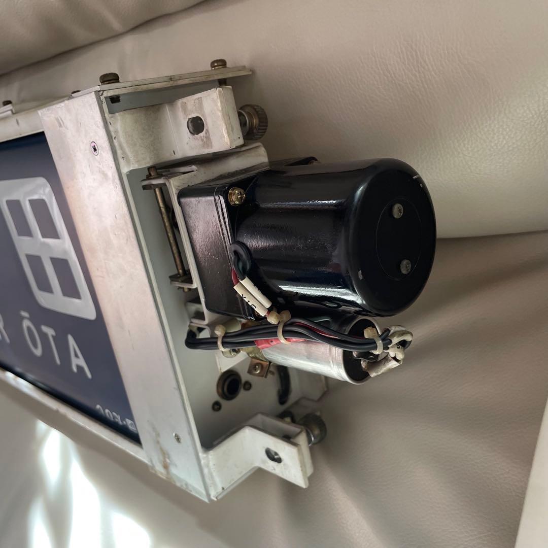 東武鉄道 10000型 側面方向幕付き行先表示機　鉄道　幕　部品