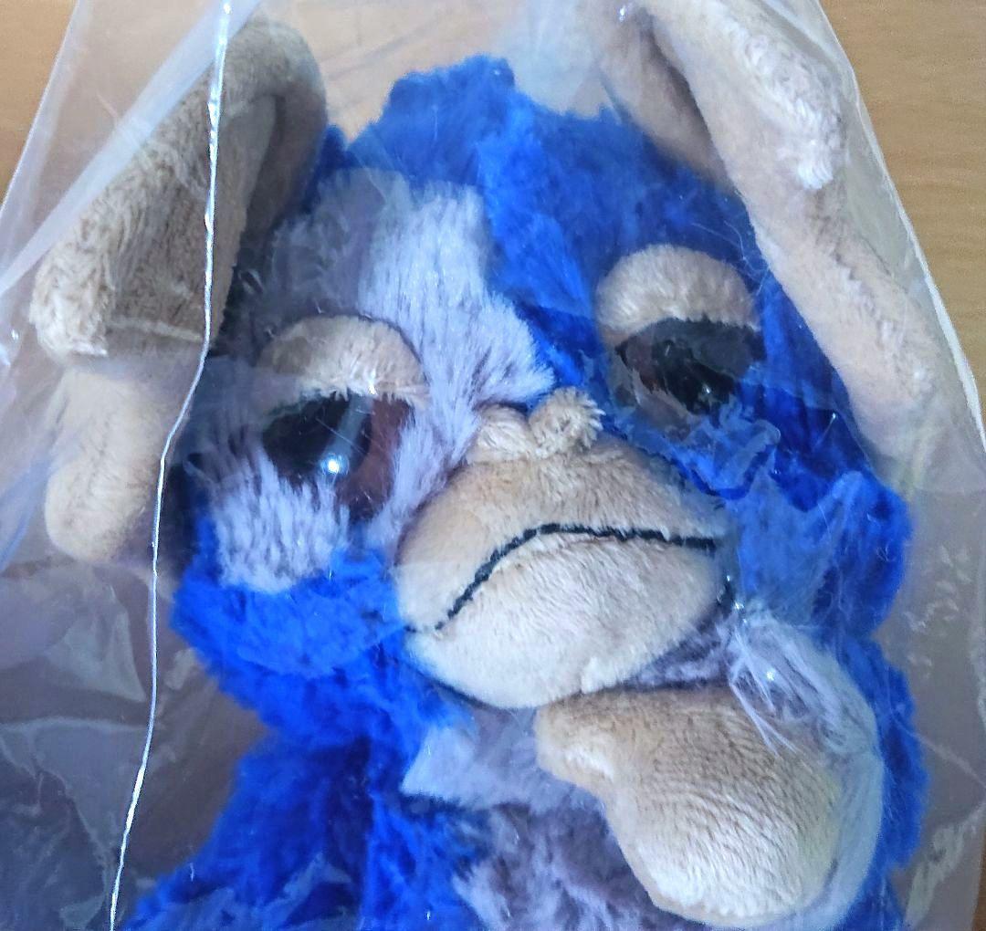 モータル グレムリン ギズモ ぬいぐるみ ブルー グレー シリアルナンバー入り