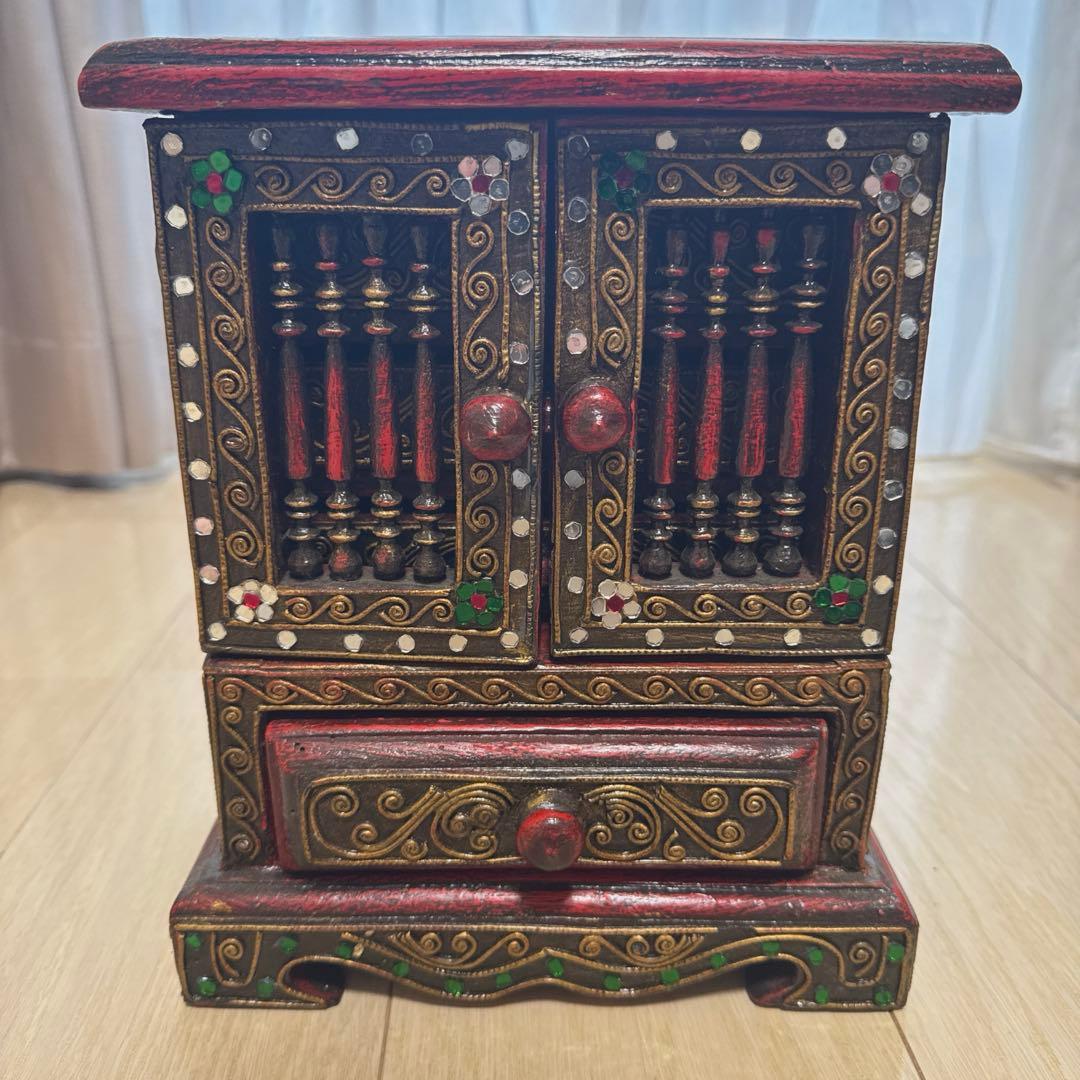 インポート　ミニチェスト　ハンドメイド