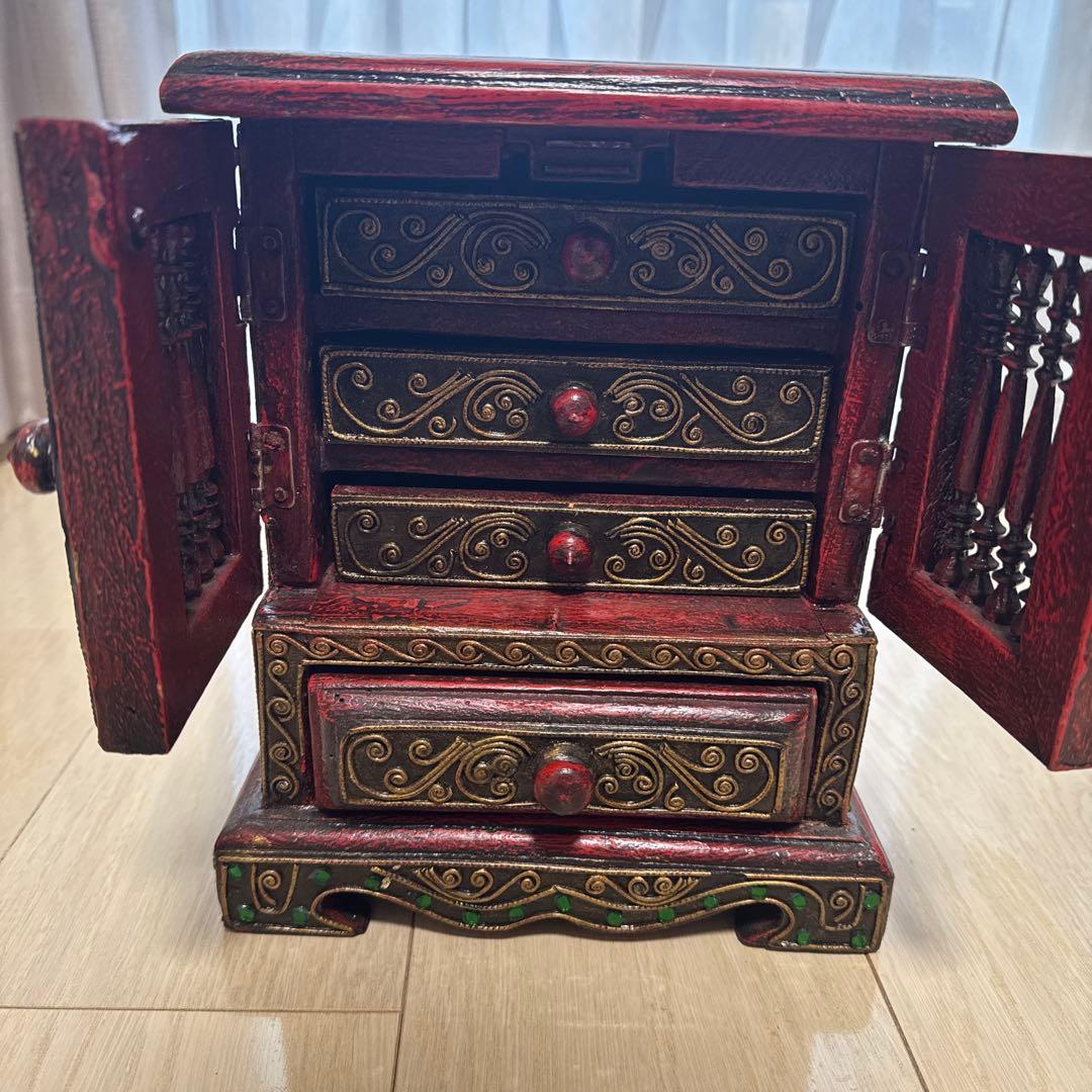 インポート　ミニチェスト　ハンドメイド