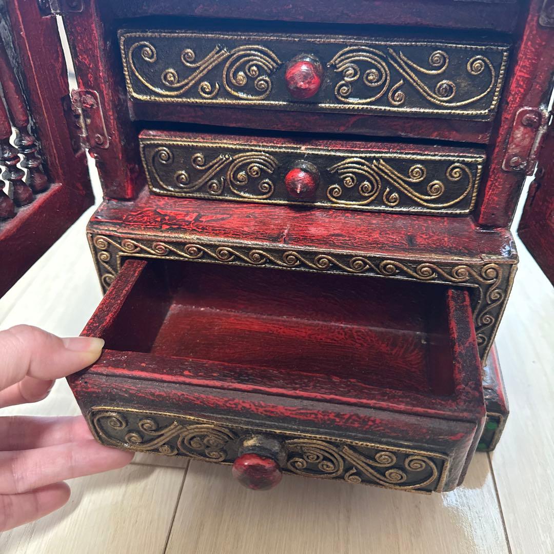 インポート　ミニチェスト　ハンドメイド