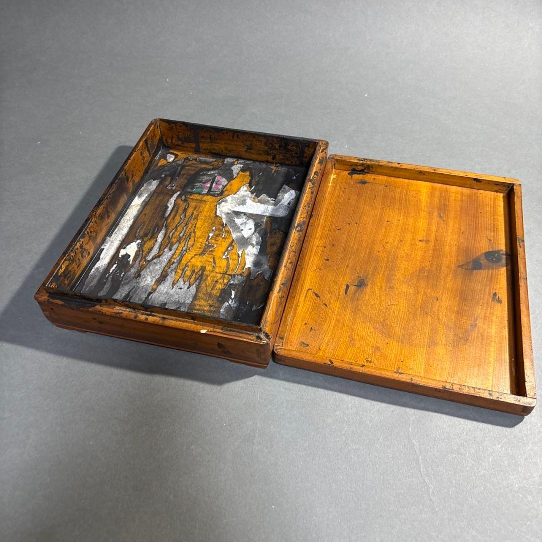 硯箱　台湾　象嵌