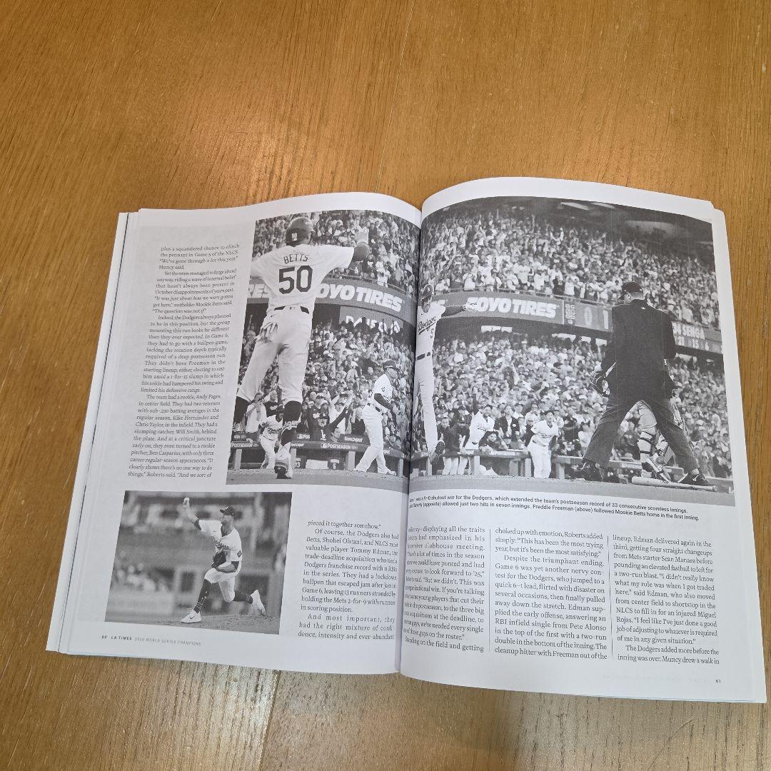 ドジャース　2024 、2025 ワールドシリーズ制覇記念号 &　日刊スポーツ