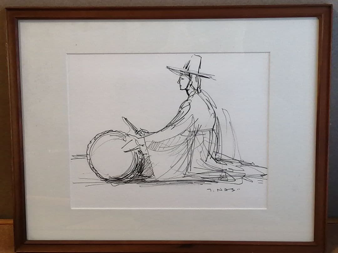 日本美術家連盟会員 光風会 画家 南壽敏夫 朝鮮 楽農 絵画