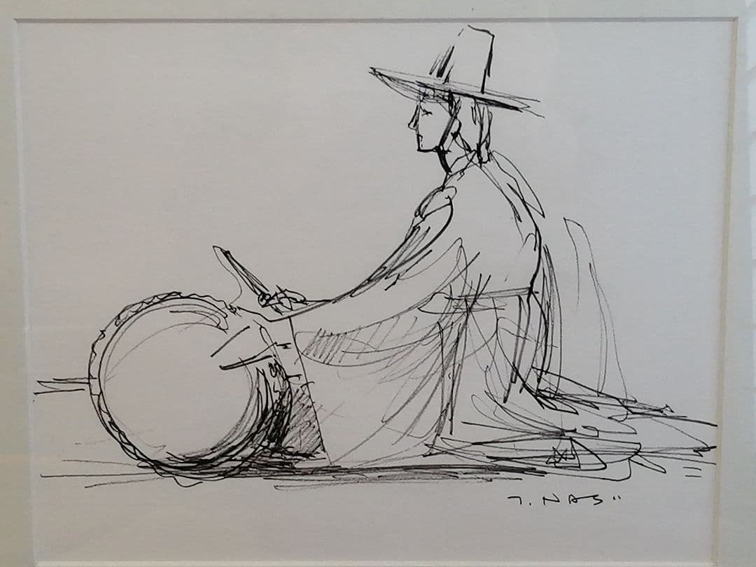 日本美術家連盟会員 光風会 画家 南壽敏夫 朝鮮 楽農 絵画