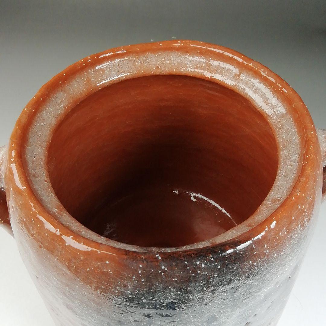 Ｔ９９４　水指　『赤楽　水指』『楽入 造』　共箱　茶道具