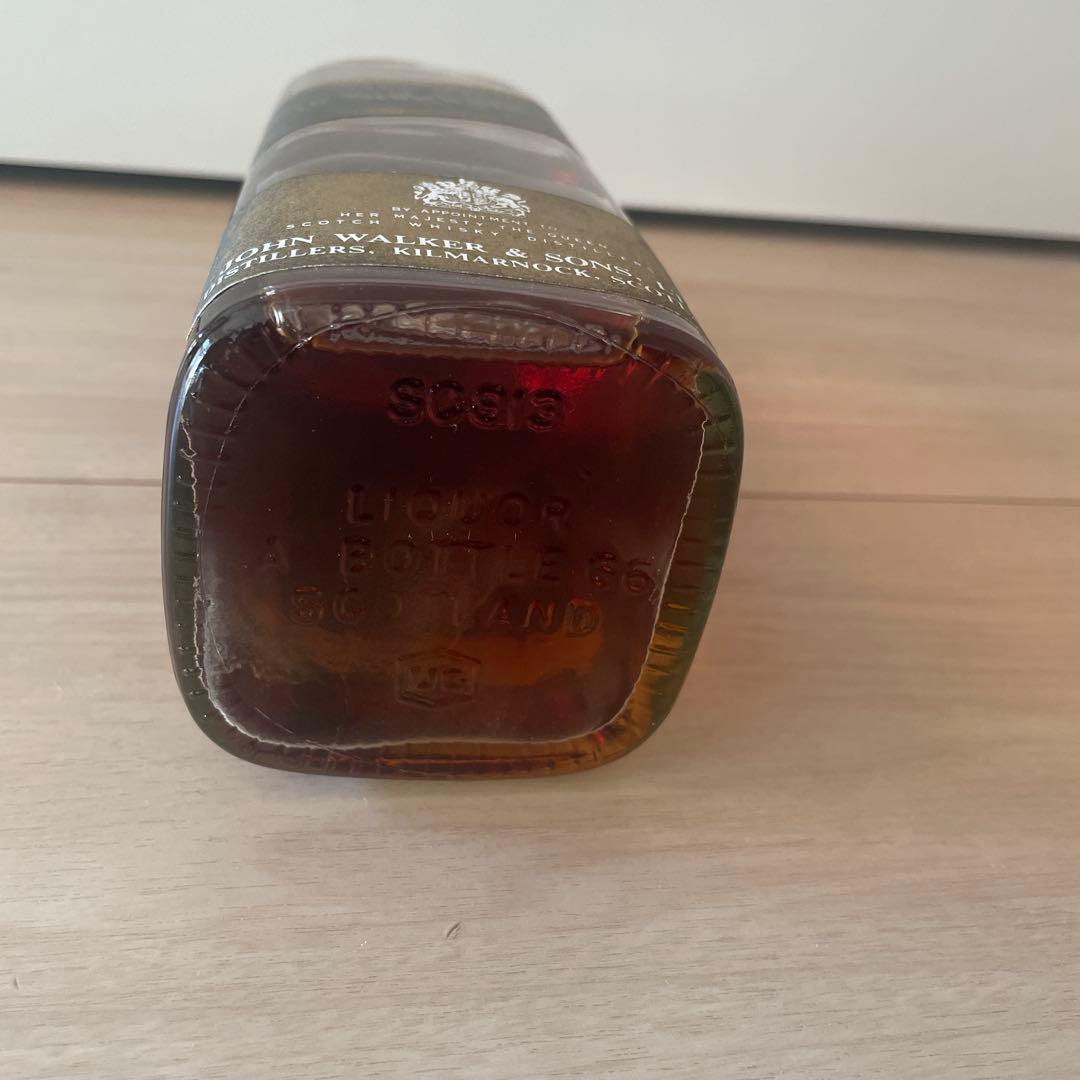 1970年代流通【古酒】　ジョニーウォーカー　ブラックラベル　特急　白紋章