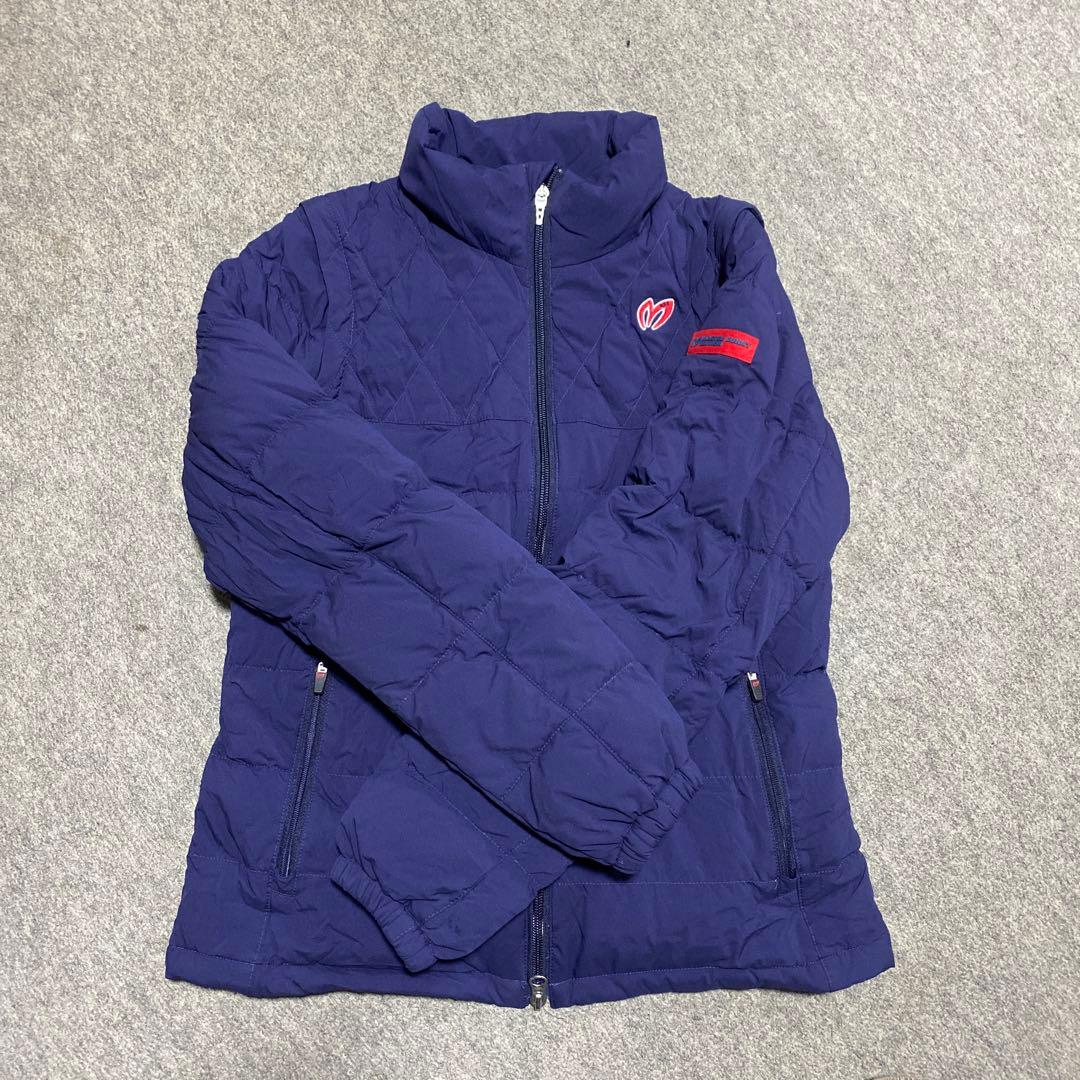 マスターバニー ネイビー 2Way ダウンジャケットレディース サイズ0