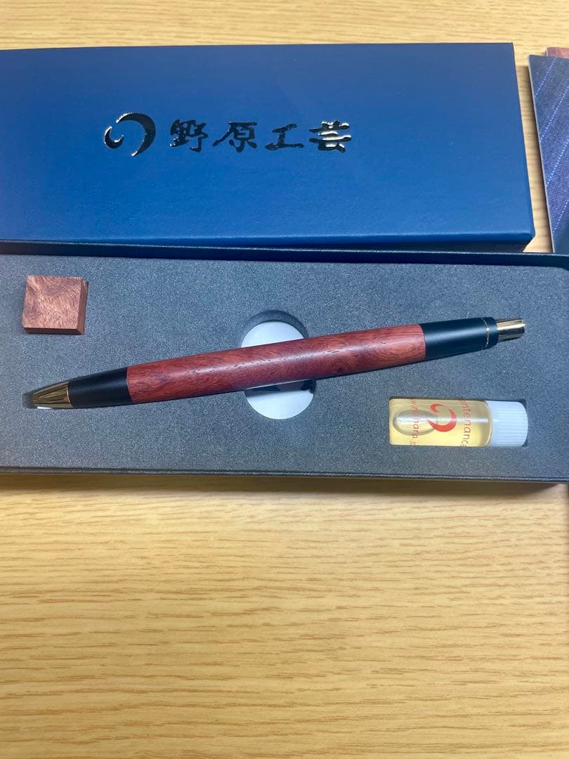最終値下げ　野原工芸　スリムボールペン　花梨