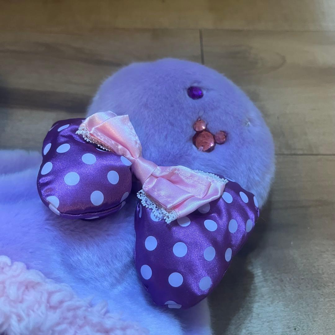 ミニーちゃん ファンキャップ ディズニー 紫 パープル キラキラ ピンク