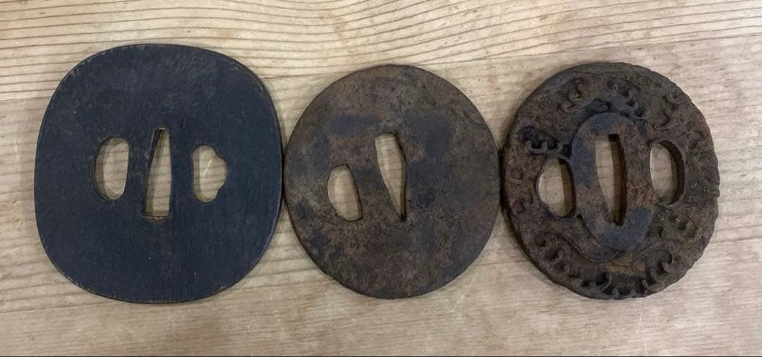 鍔(つば) 鉄製 3枚セット
