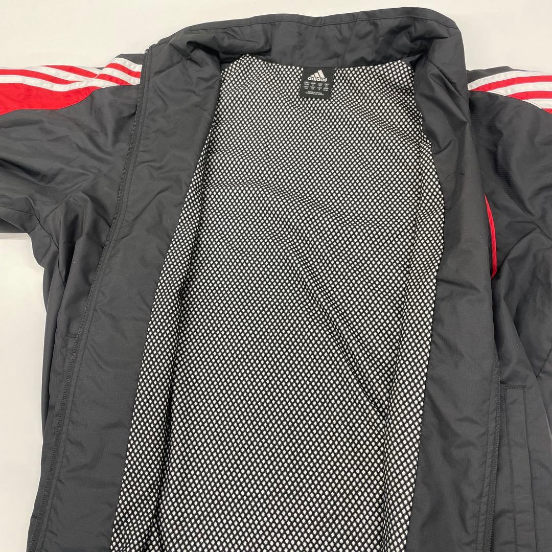 adidas ウォームアップウェア 上下 XLサイズ 黒赤