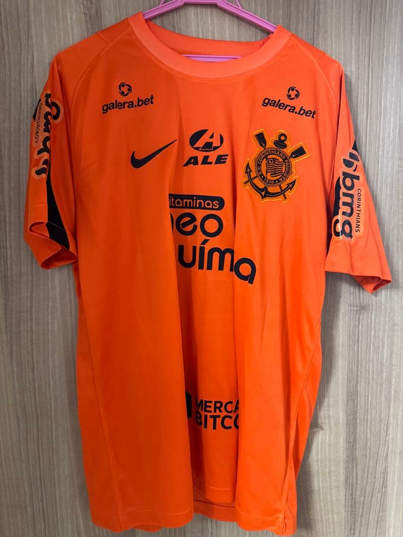 コリンチャンス トレーニングシャツ フルスポンサー Lサイズ オレンジ