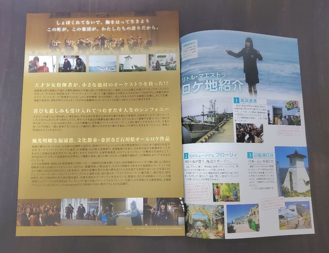 有村架純　リトル・マエストラ　直筆サイン入り　パンフレット　釈由美子