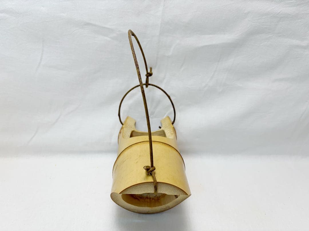 華道具 沓型 吊舟花入 竹花入 釣舟 茶懐石 花器 七事式 竹工芸 元箱