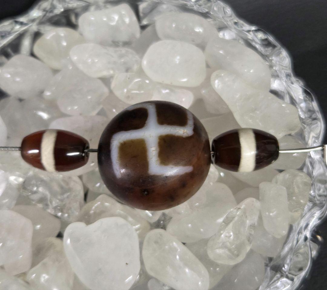 970　天珠　卍一眼天珠　羊眼　板眼　一線　dzibeads！