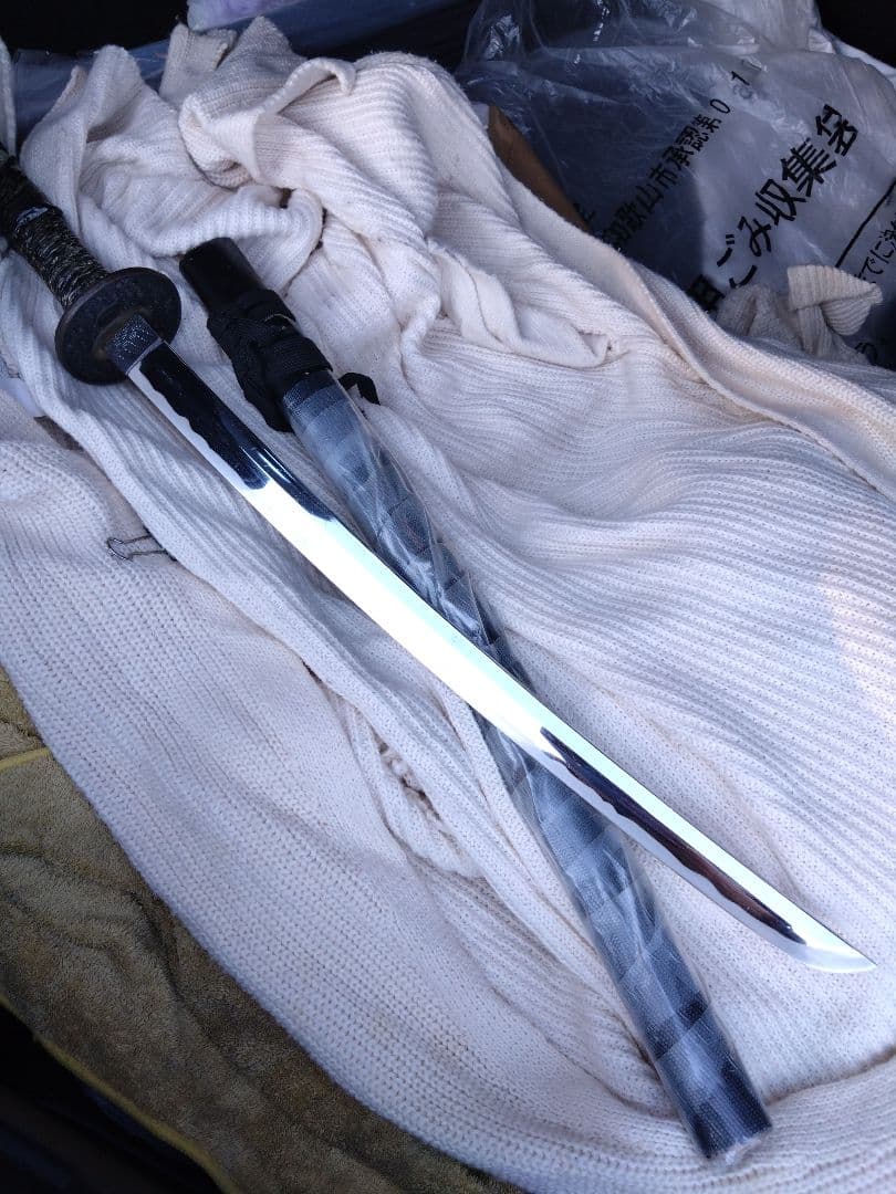 日本刀　模造品！ステンレススチール 腰刀 鞘付