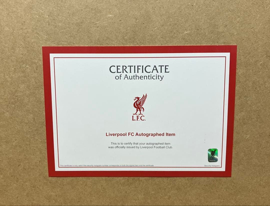 リヴァプール 直筆サイン入り 23/24 マクアリスター 額入りシャツ