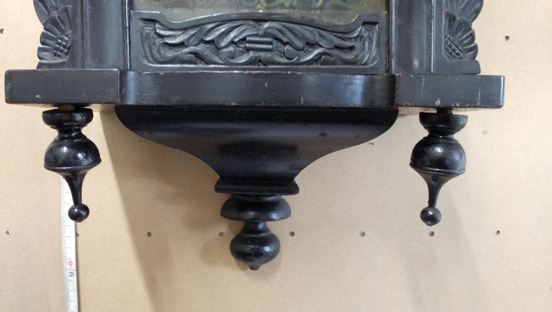 古い柱時計　　①