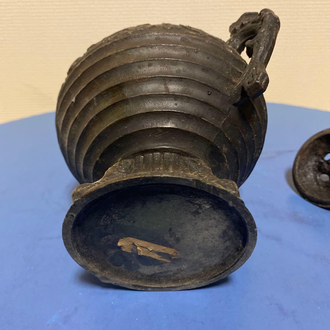 香炉古美術品古道具真鍮製