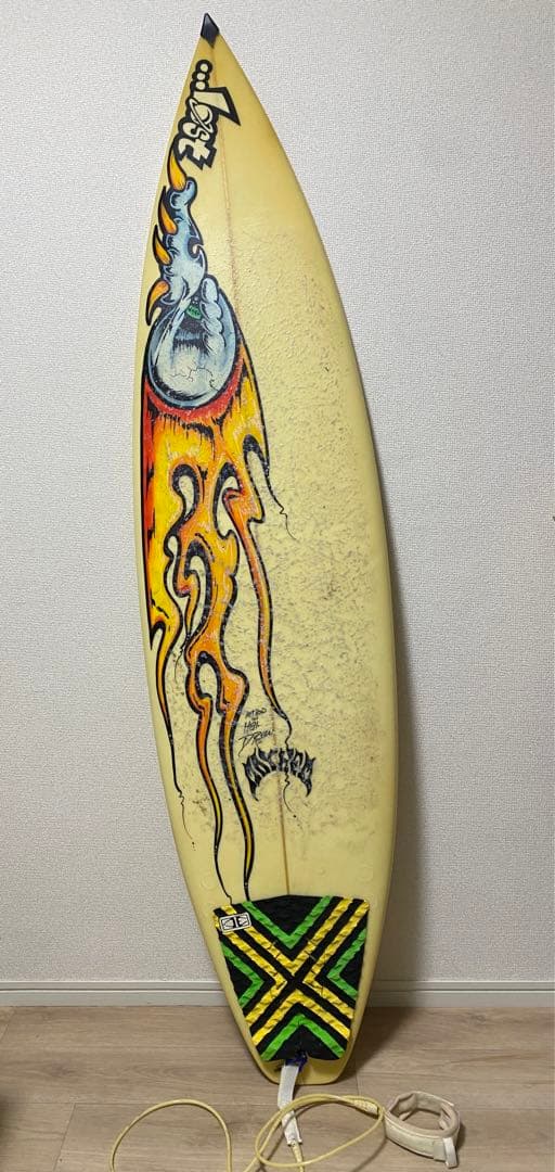 サーフボード サーフィン スカル ホワイト 一式