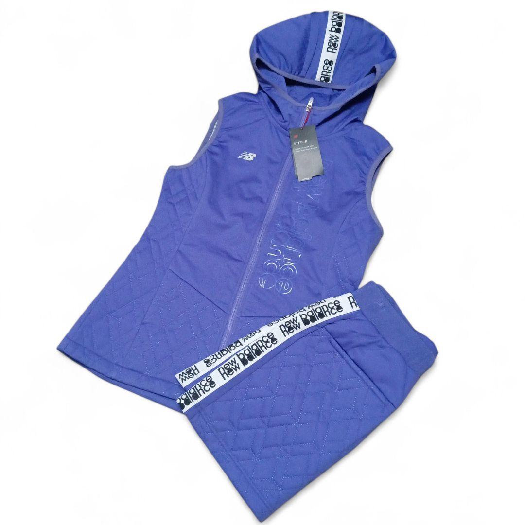 未使用★ニューバランス★ゴルフウェア★ベスト★スカート★3Dダイヤキルト