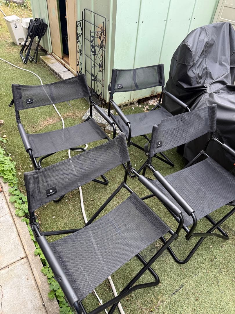 廃盤  peak FDチェア ブラック 4脚セット 希少