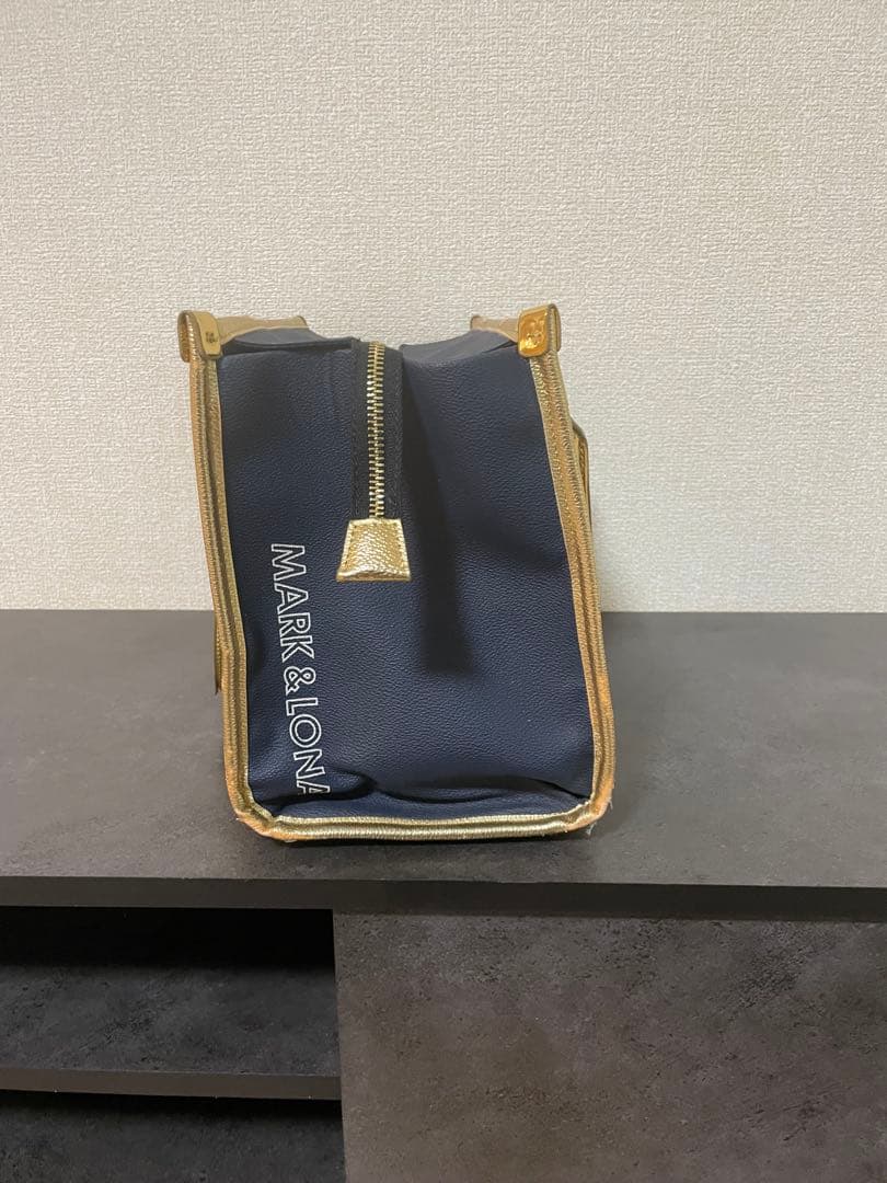 ‼️最終値下げ‼️MARK & LONA カートバッグキムタク使用ネイビー×ゴールド
