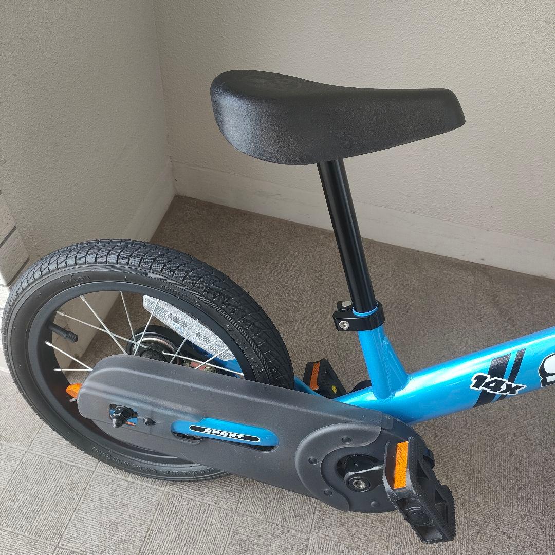 STRIDER 14インチ キッズ自転車 青 スタンド付　付属品付き