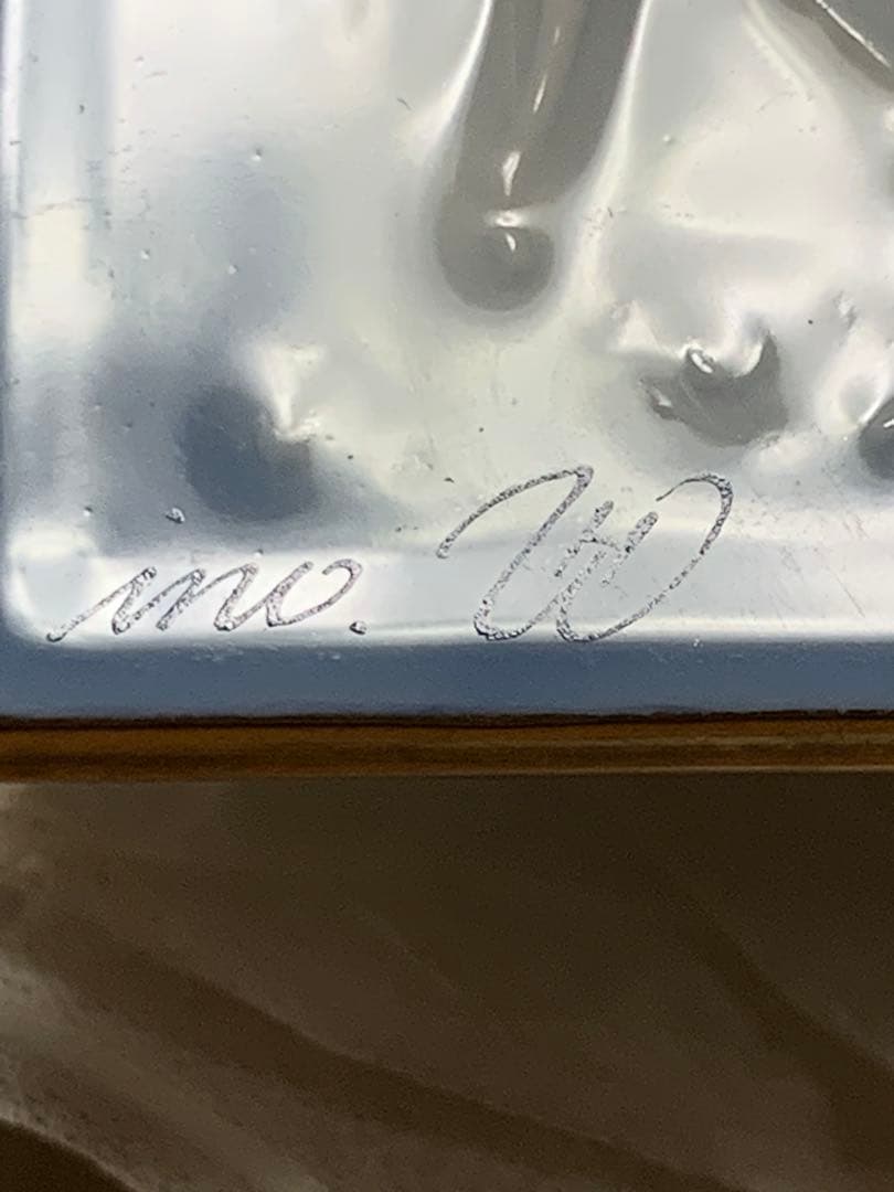 Meissen マイセン陶板画　青のメルヘン いばら姫（額無）